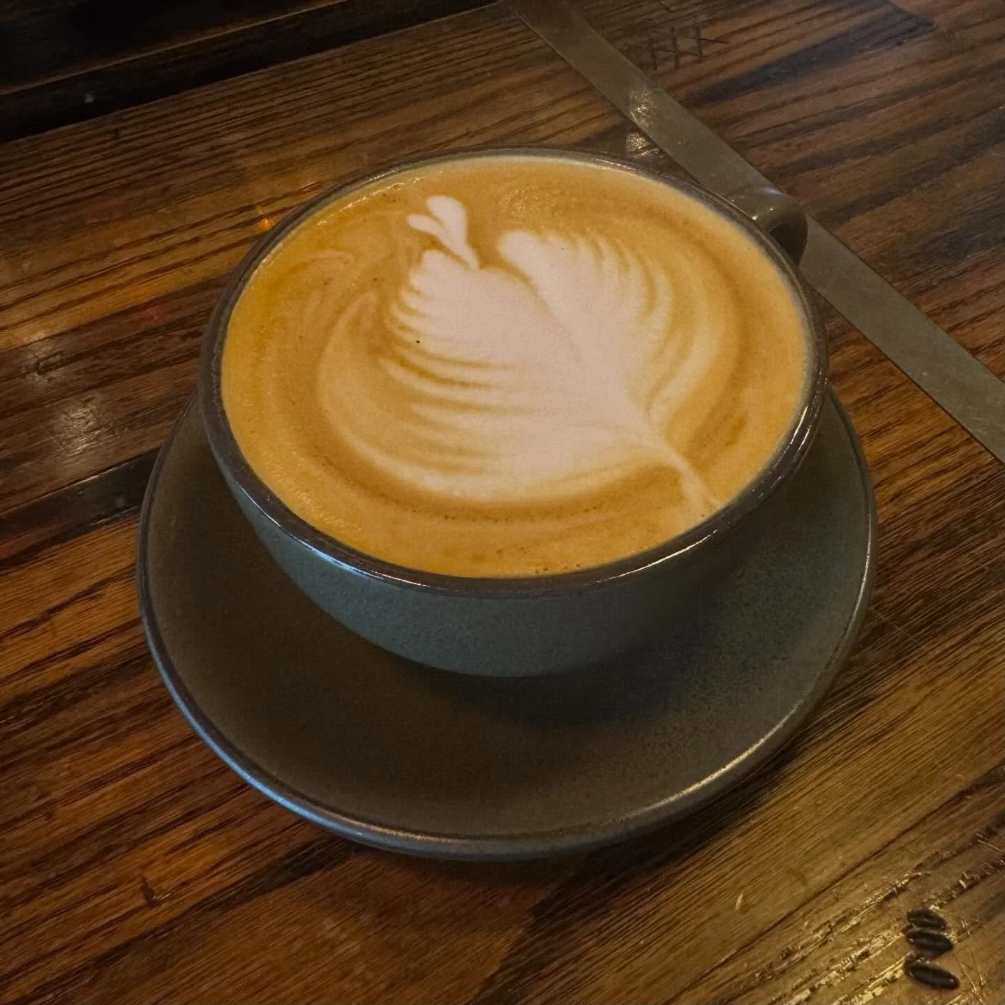 Almost the weekend&hellip;come warm up with a hot latte. ☕️