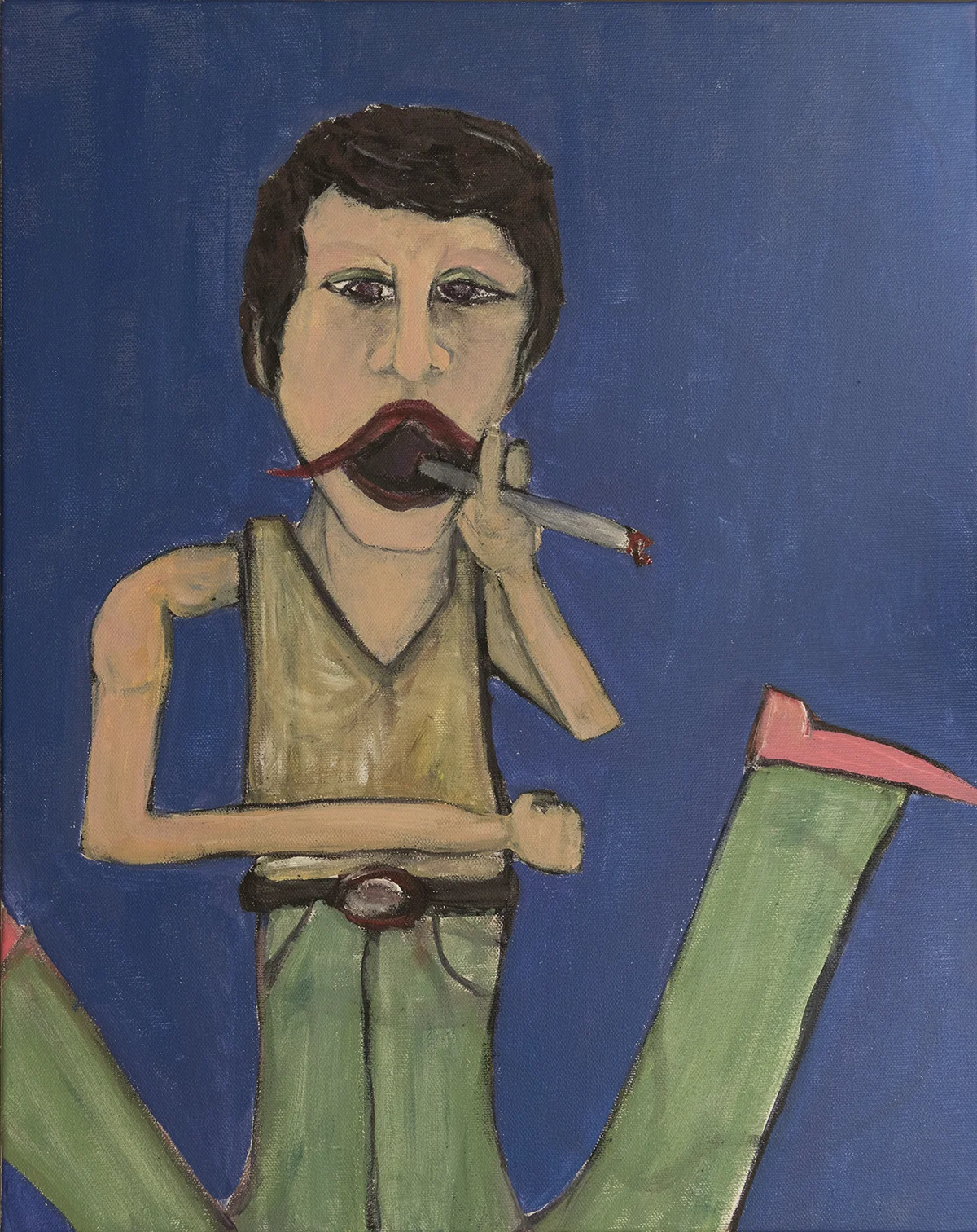   Bigs,&nbsp; 2016, acrylic on canvas, 16x20in 