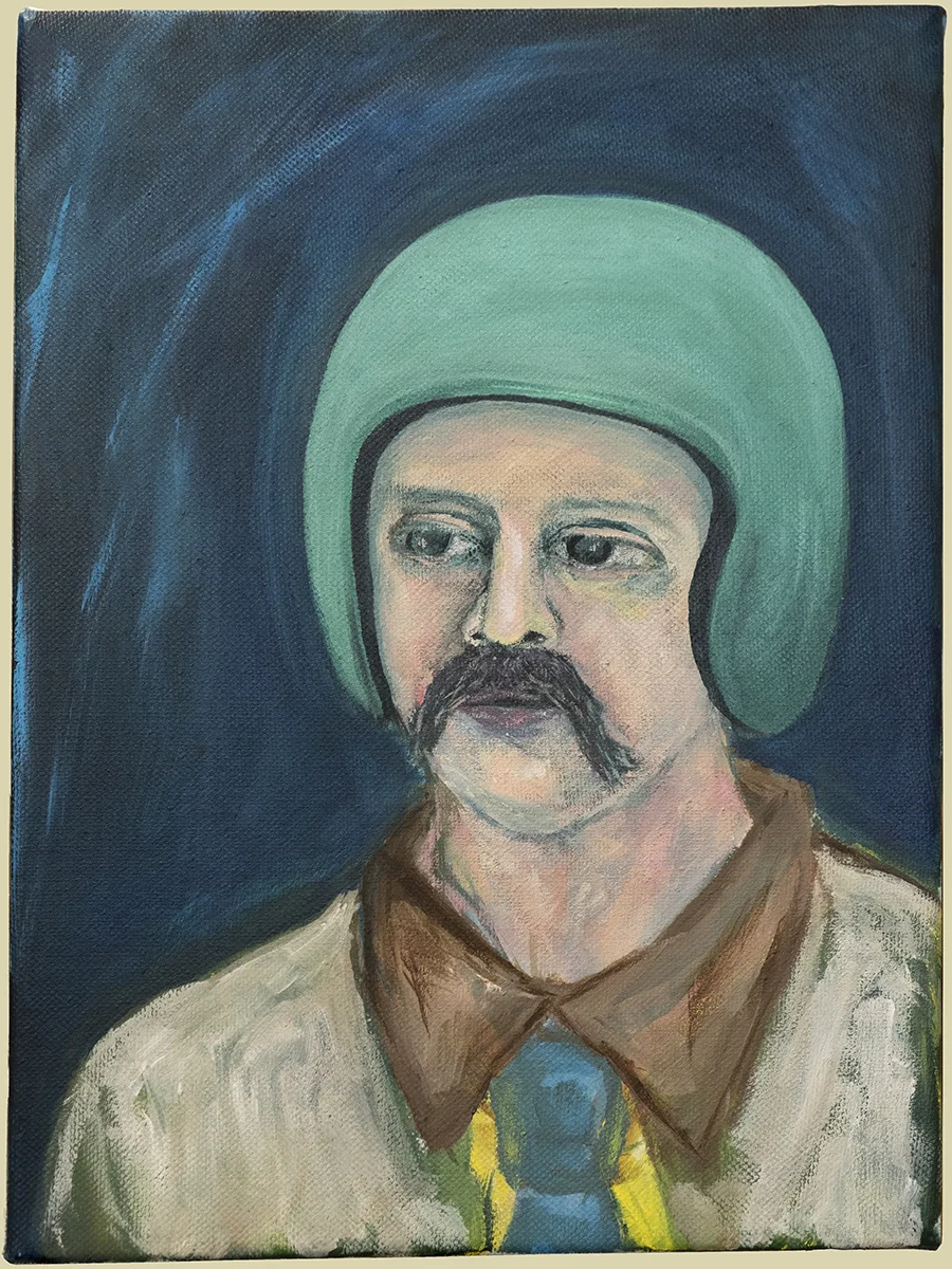   Daredevil,  2018, acrylic on canvas, 9x12in 