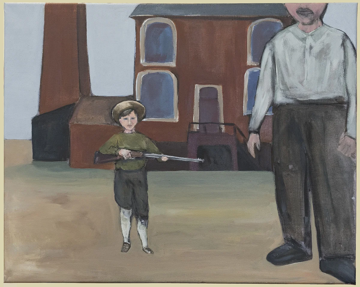   Tomboy,  2017, acrylic on canvas, 16x20in 