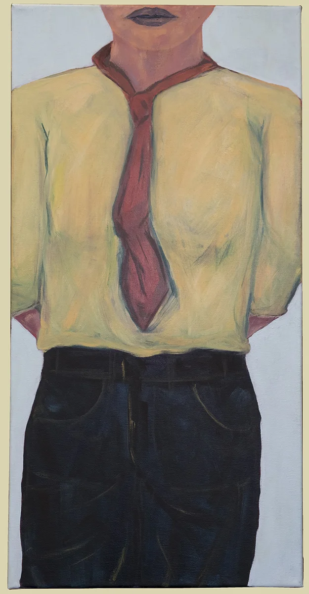   Untitled,  2018, acrylic on canvas, 12x24in 