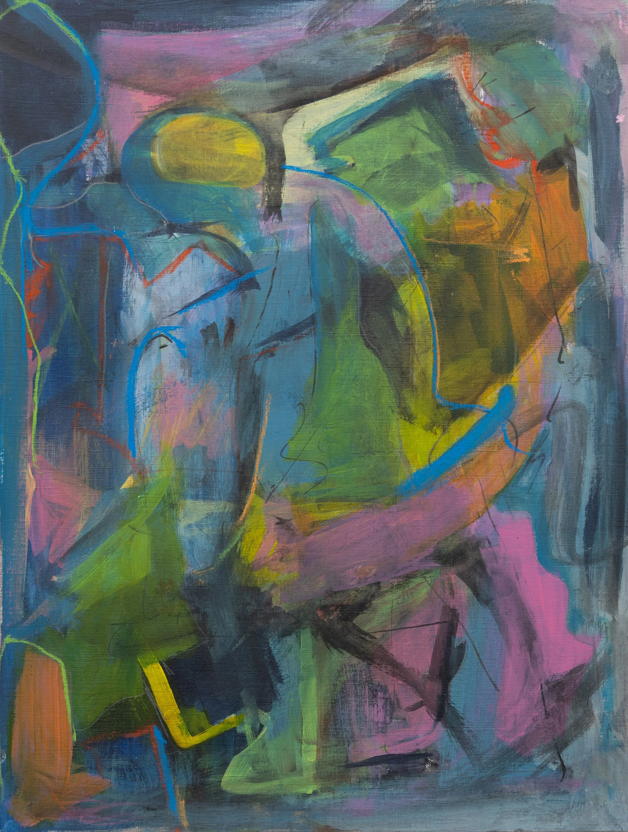   Untitled , 2019, mixed media on paper, 11x14in 