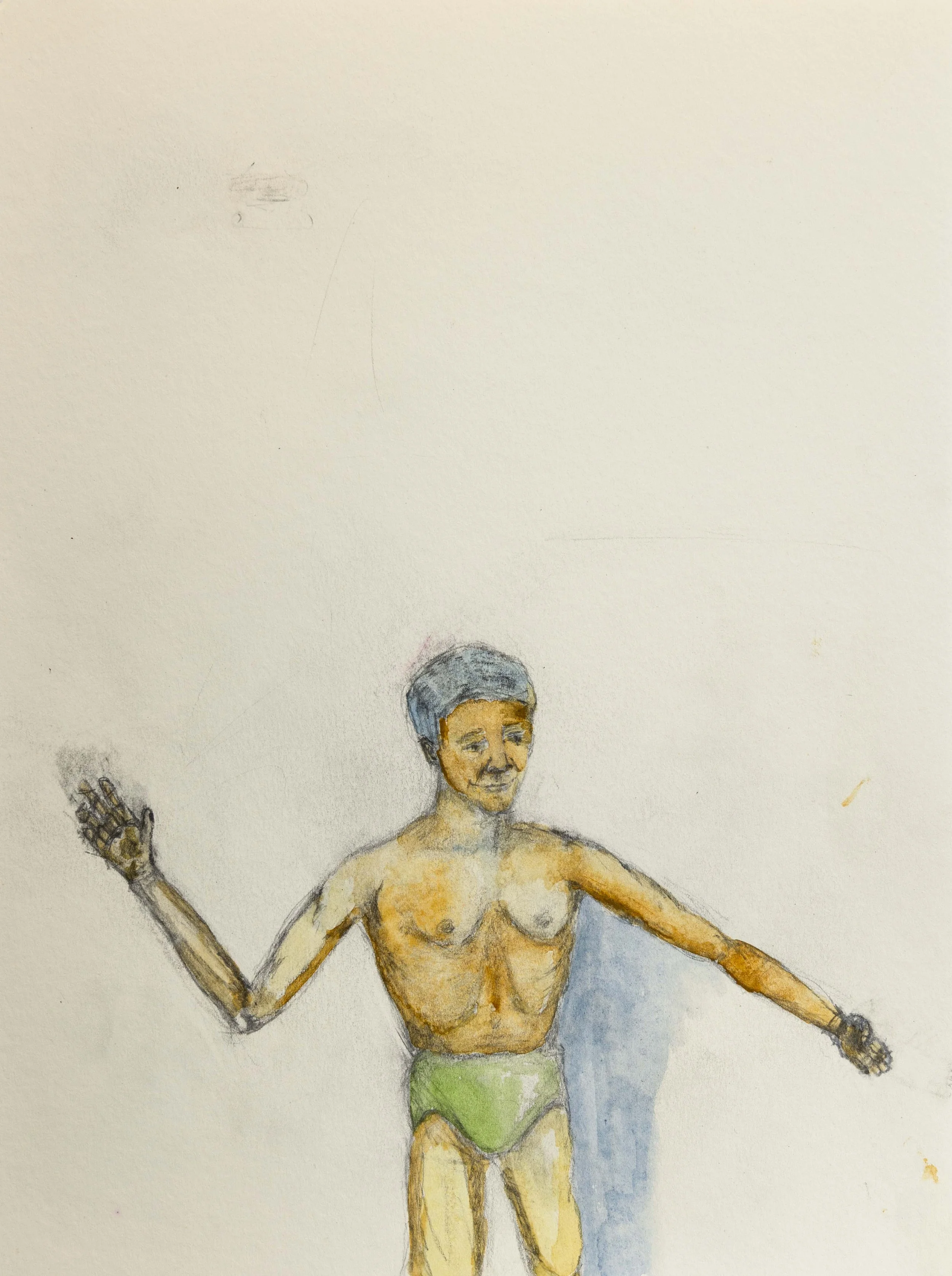   Untitled , 2022, watercolor on paper, 9x12in 