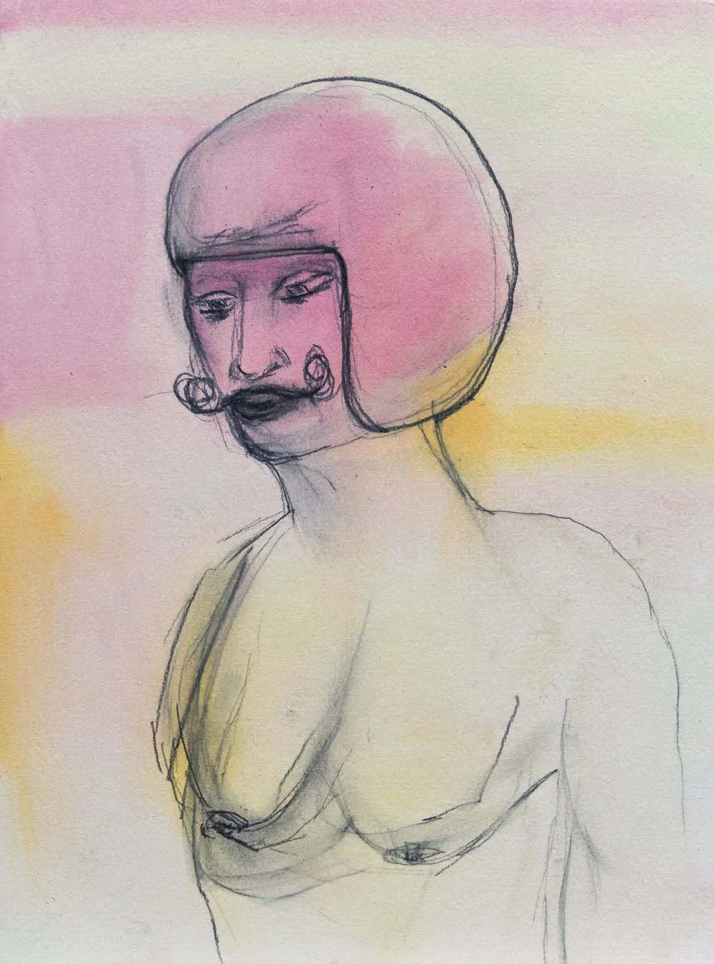   Untitled , 2022, watercolor on paper, 9x12in 