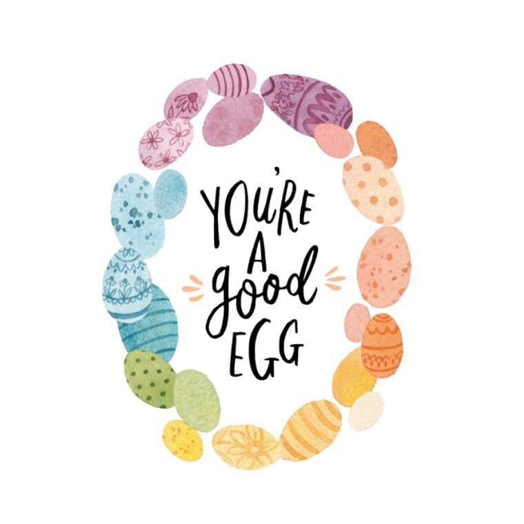 Just in case you need a reminder today! You&rsquo;re a good egg. 

#happyeaster #youreagoodegg #kelseycarlsonart