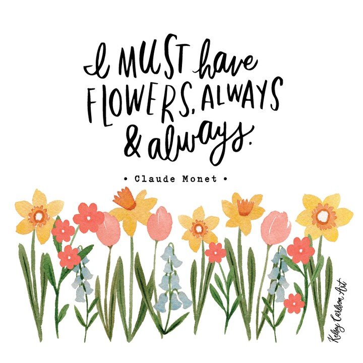 I sincerely feel this way &amp; definitely buy a few too many flower bouquets every time I go to Trader Joes. 😂

#kelseycarlsonart #imusthaveflowersalwaysandalways #springflowers