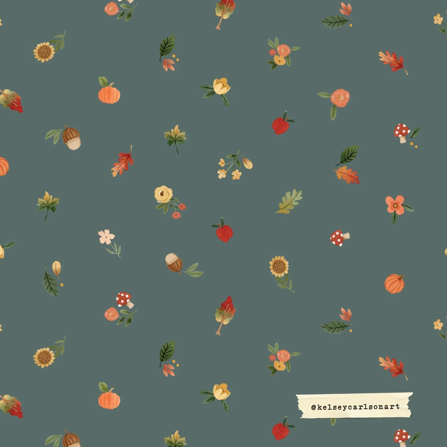 It's beginning to feel like fall in the mornings &amp; I'm loving it. There's something magical about crisp mornings &amp; beautiful sunny afternoons.

This little fall things pattern is from my &quot;Happy Fall Days&quot; collection with @rileyblake