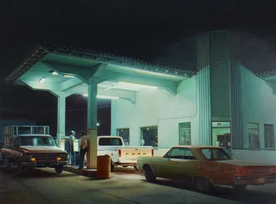 Anthony Brunelli Fine Arts of Binghamton, N.Y. will feature a section dedicated to photorealist painting and hyperrealist sculpture. These will include Robert Gniewek’s 2016 oil Pemex Station, Agua Prieta, a Hopperesque night depiction of a gas station.
