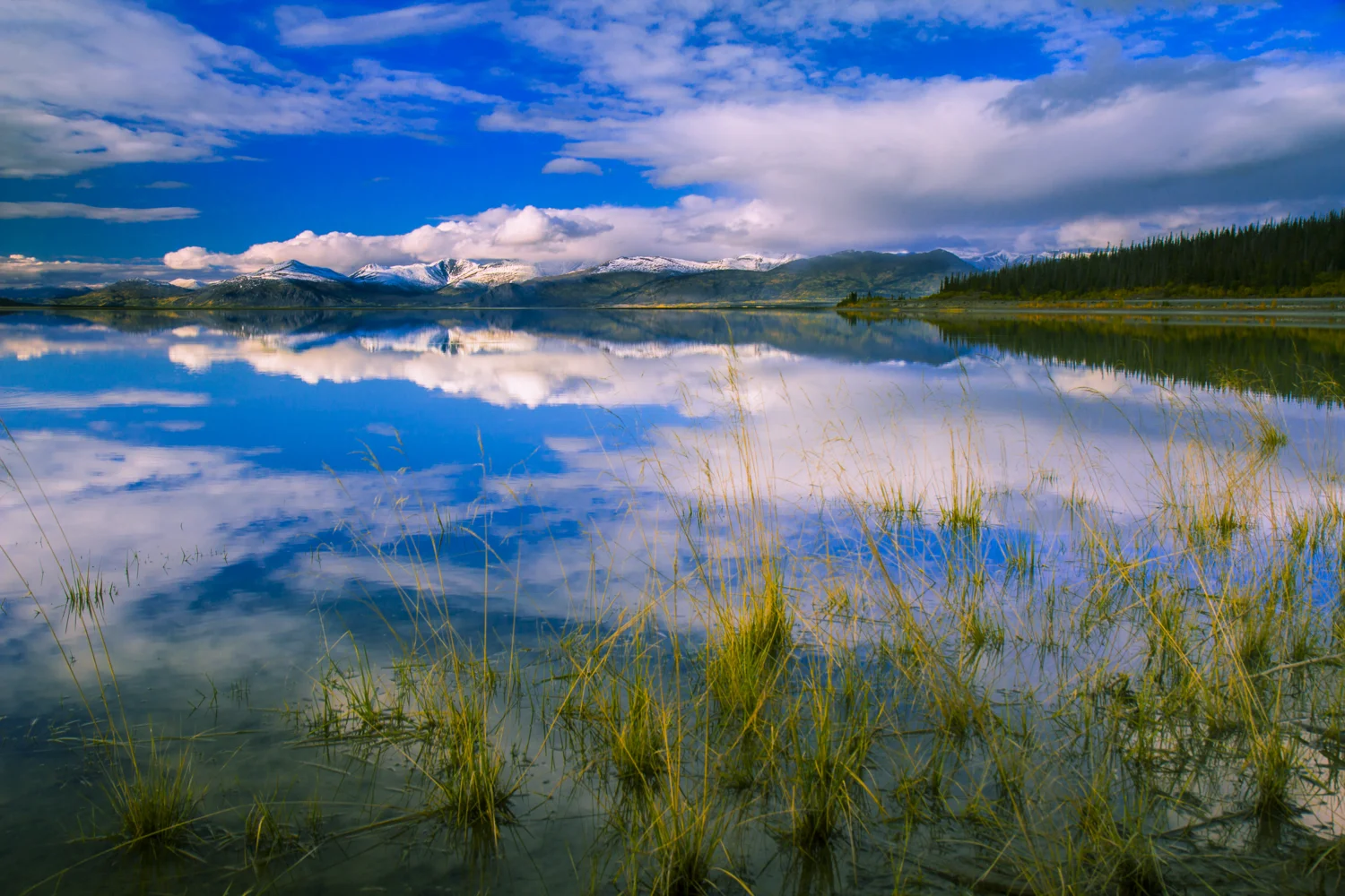Kluane Lake in Kluane National Park and Reserve, Yukon, Canada Buy Prints