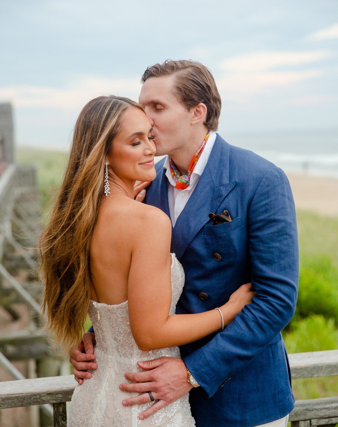 Ally &amp; Ryan at @bridgehamptontennisandsurfclub for Day 1 of their incredible wedding weekend. Ally in @galialahav and Ryan in @poloralphlauren. 

Planning by @sartorevents. 
Design by @davidbeahm 
Paper Goods by @cecinewyork 
Videography by @mcke