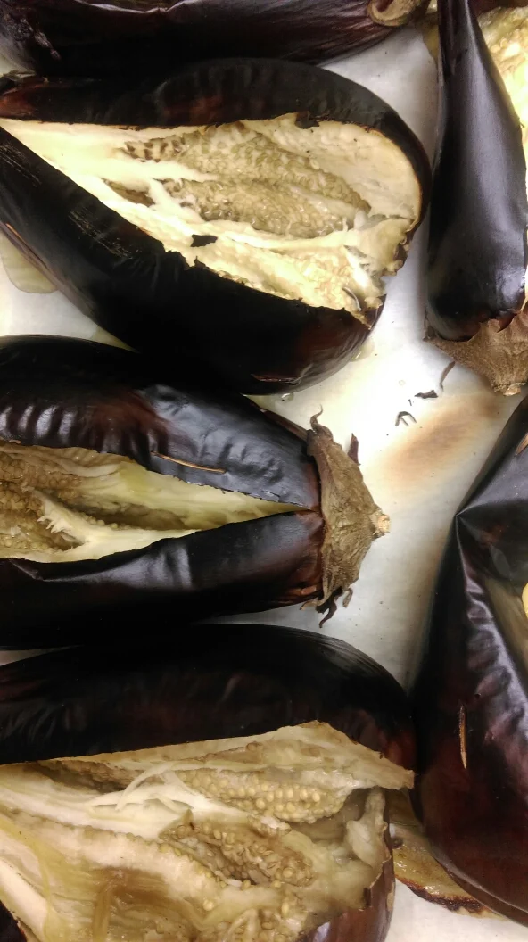 Getting ready to make Vinetta - Romanian Roasted Eggplant Spread