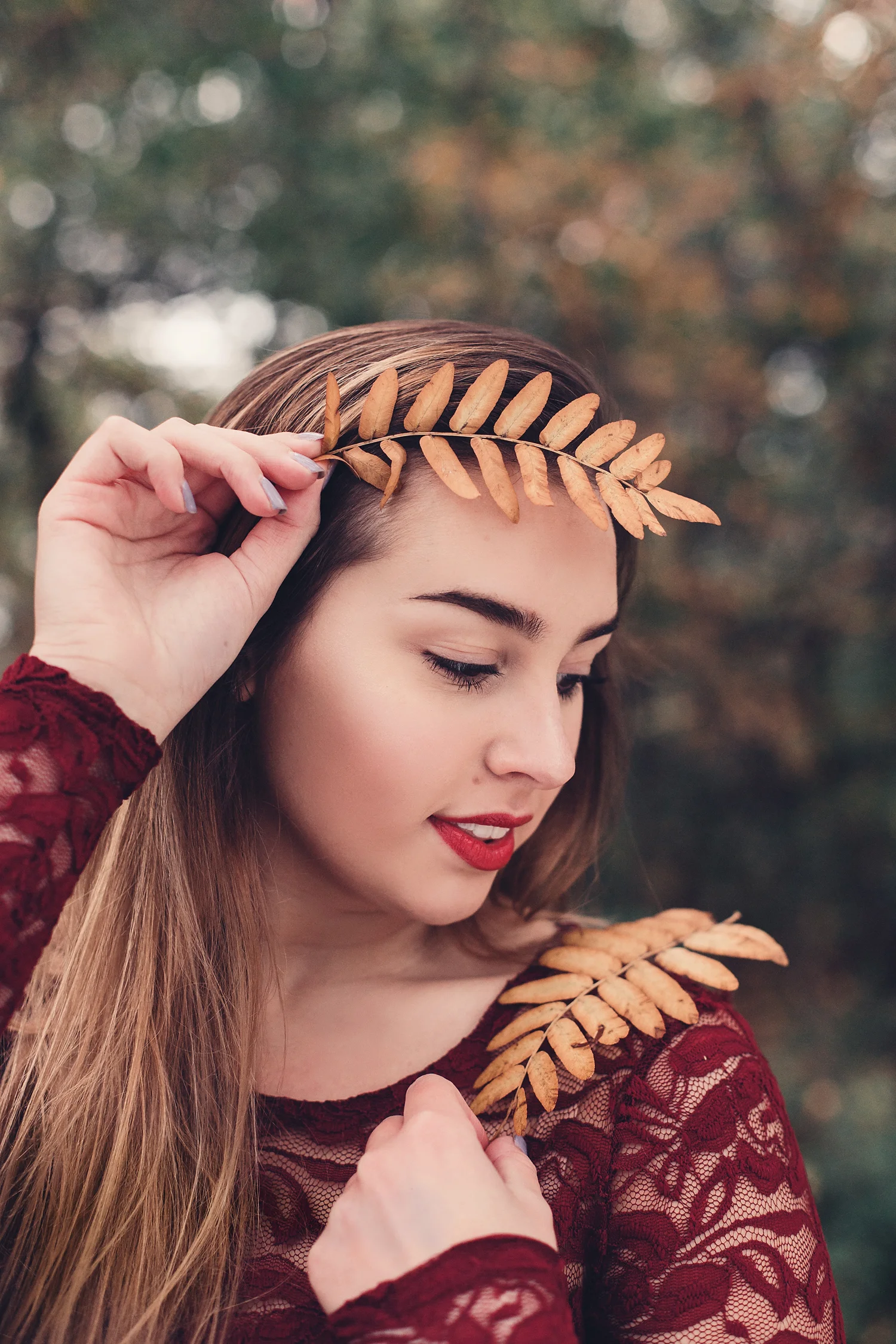  Natural light senior portrait. 