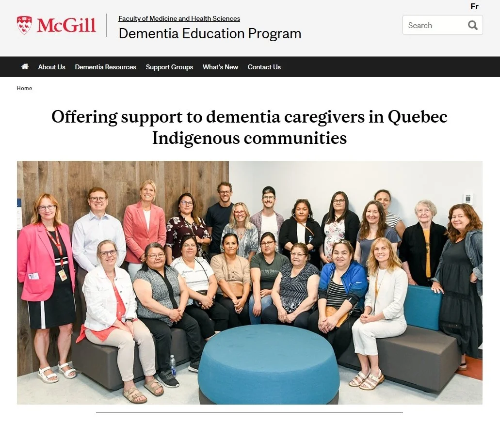 McGill - Offering support to dementia caregivers in Quebec Indigenous communities (2026)