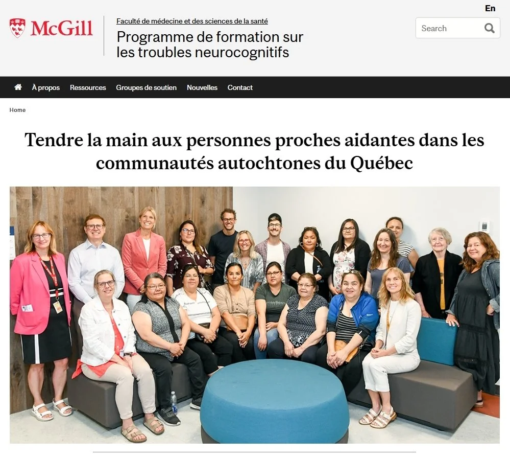 McGill - Tendre la main aux personnes proches aidantes dans les communautés autochtones du Québec (2026)