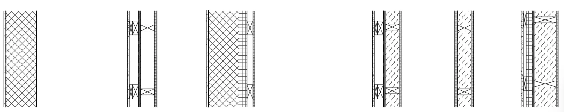 Wall Sections from the Downtown Carriage House