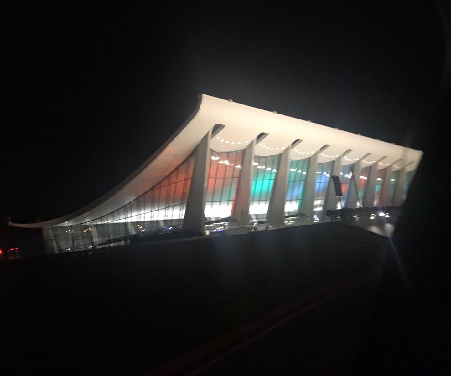 Dulles Airport tonight.