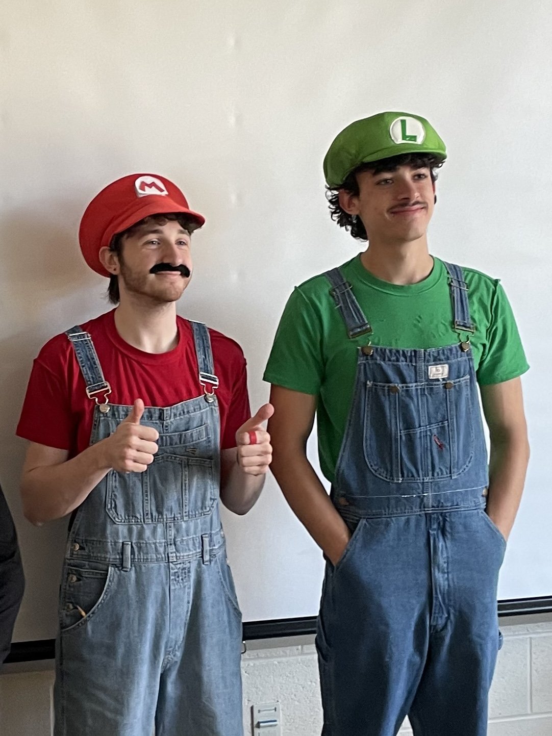  Gabe (Mario) and Ethan (Luigi) 