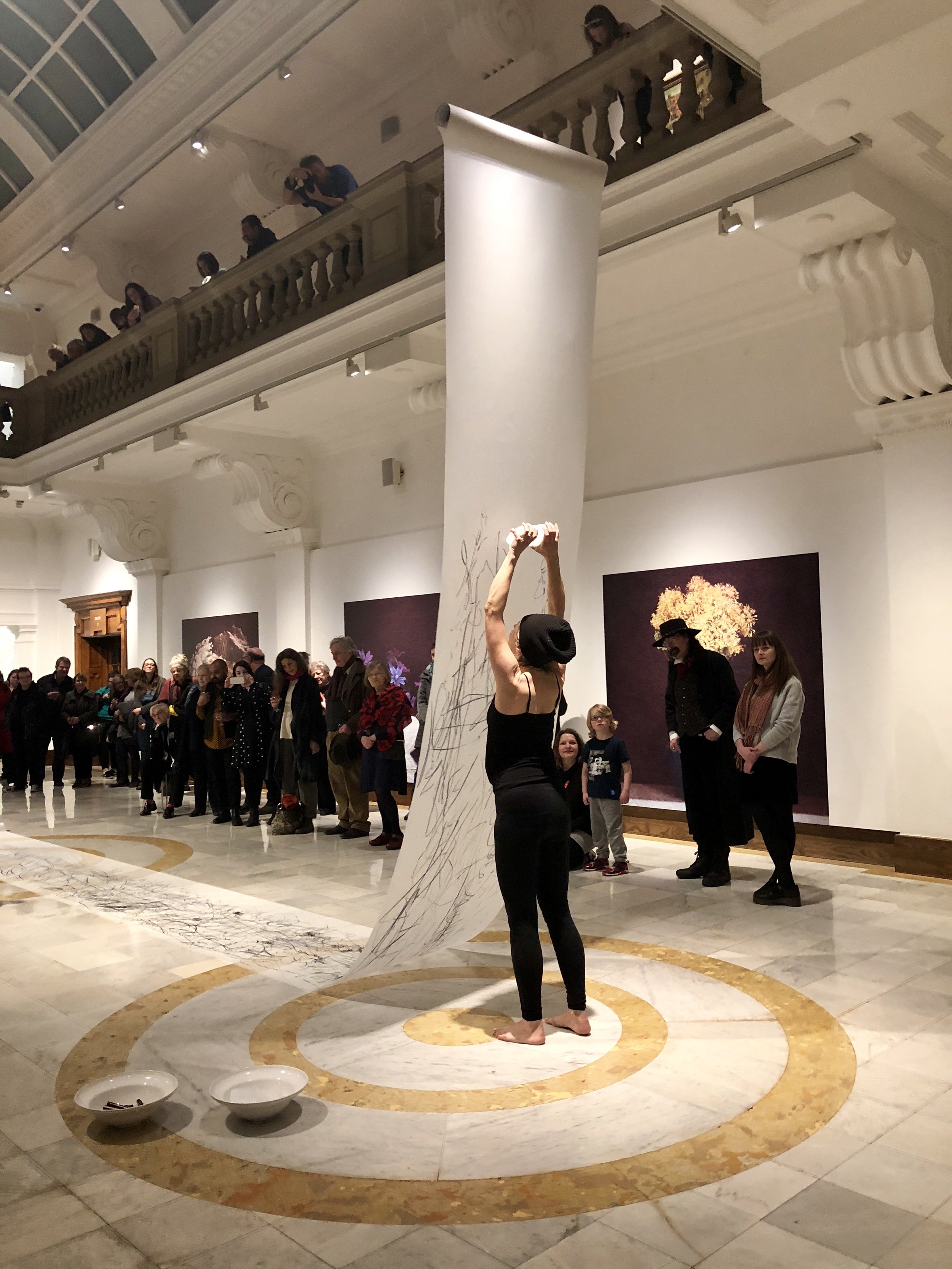  Jaanika Peerna  Performance -  Glacier Elegy (Swansea)   movement, mylar, pigment, ice, sound, audience participation; duration: 20-30 min  2018&nbsp; 