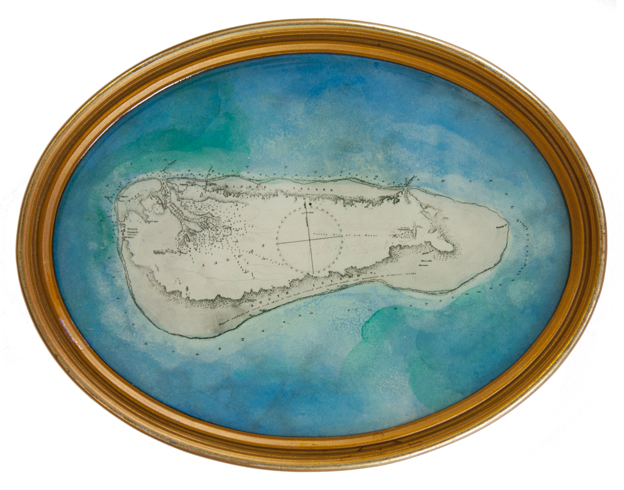  Shiraz Bayjoo    Aldabra No.2     (Ocean Miniatures series)  Acrylic, resin, wood  22.5 x 17 x 2 cm  2016 