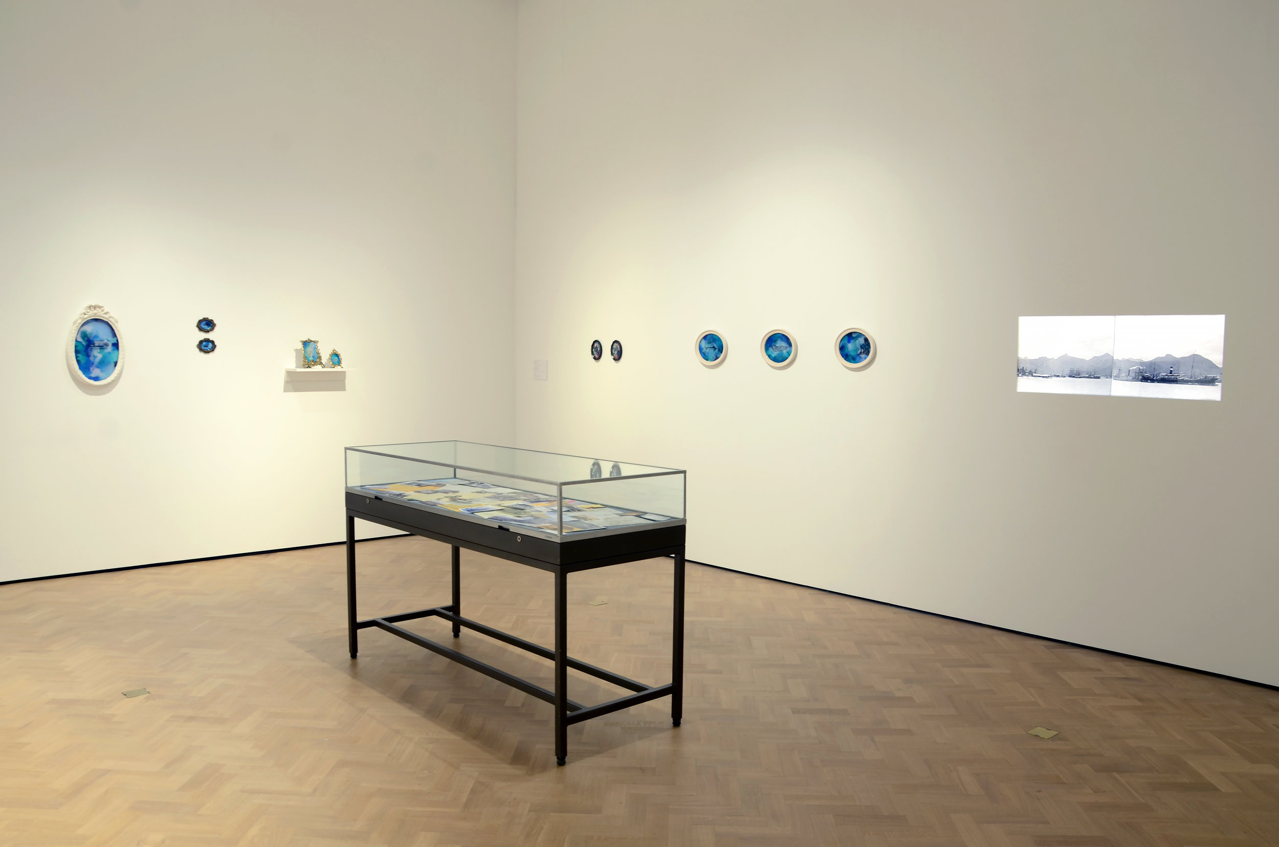 Shiraz Bayjoo Installation view, These Waters