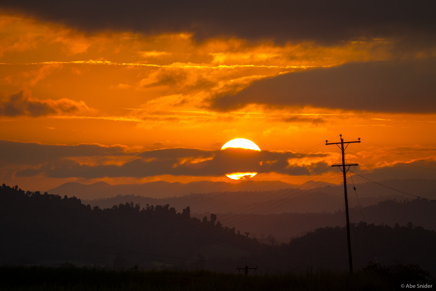 To wrap things up, a sunset on the Atherton Tablelands west of Cairns, Australia. 
