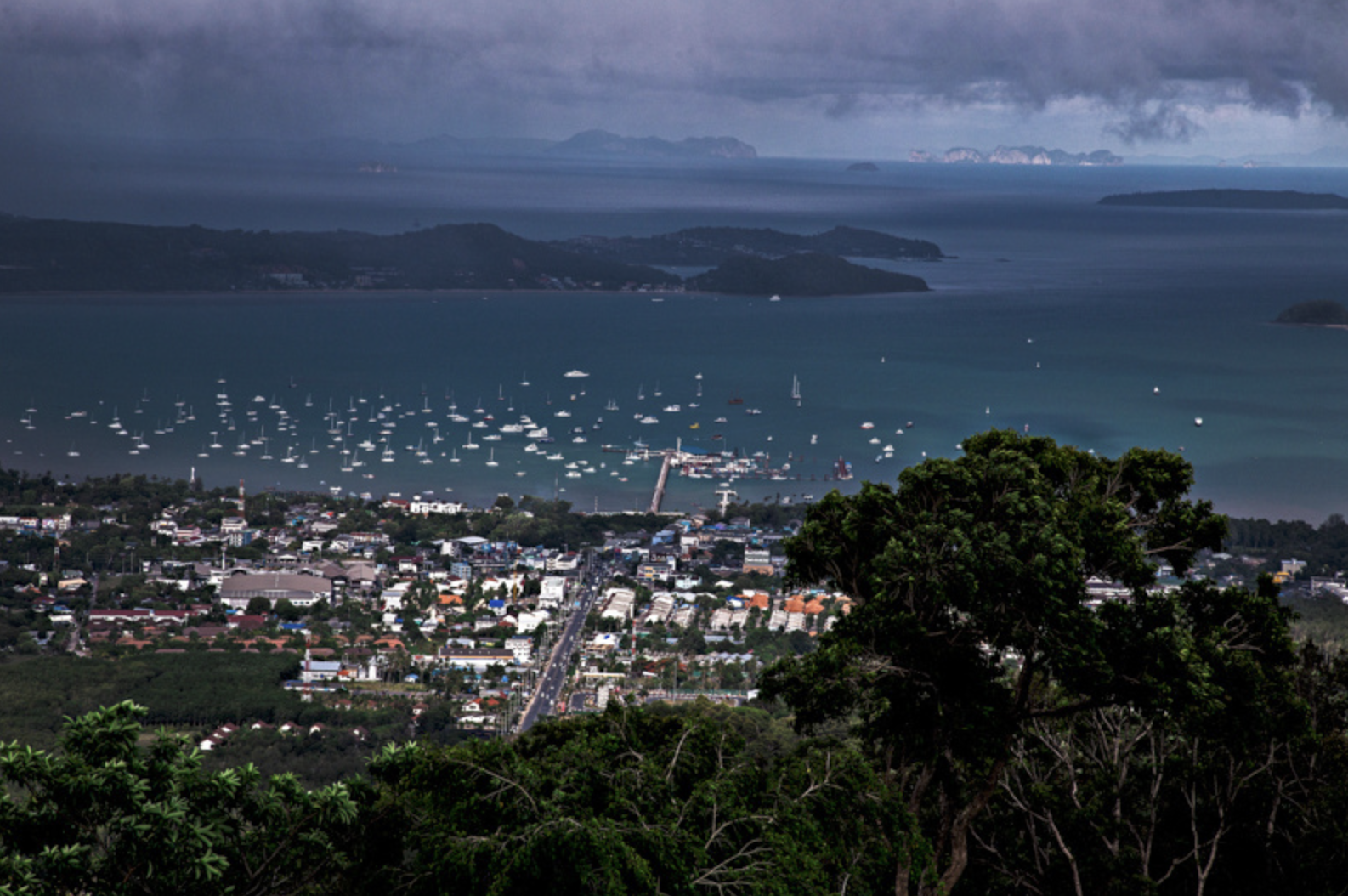  Looking out towards Chalong Pier on the southern part of Phuket. 