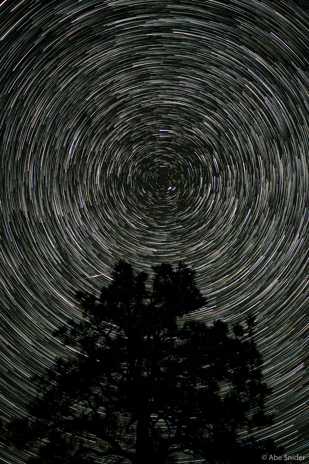 Final image from stack after minor editing in Lightroom. Captured at Sunset Crater National Monument after midnight.
