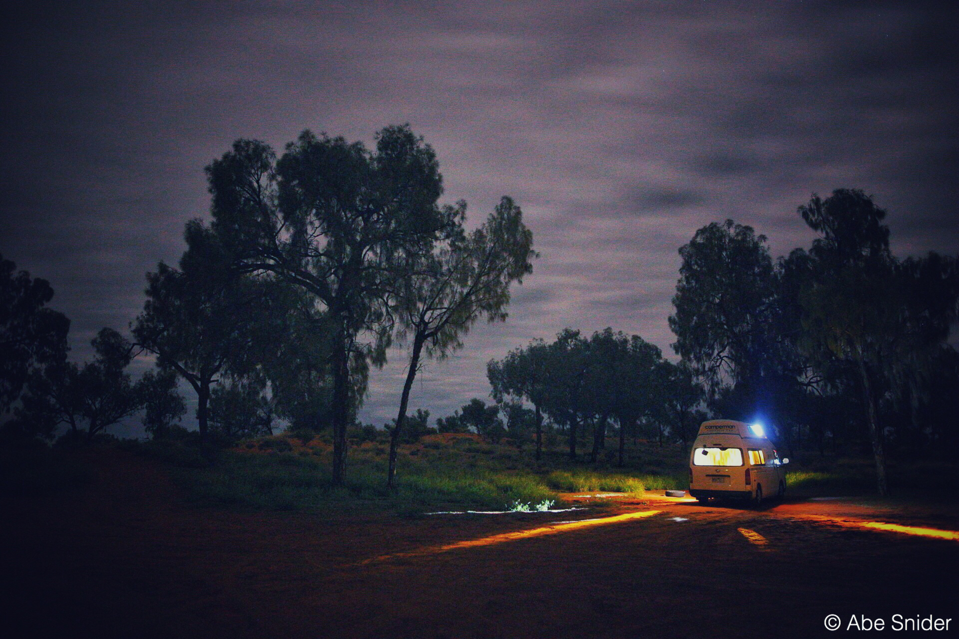 Deep in the outback. 