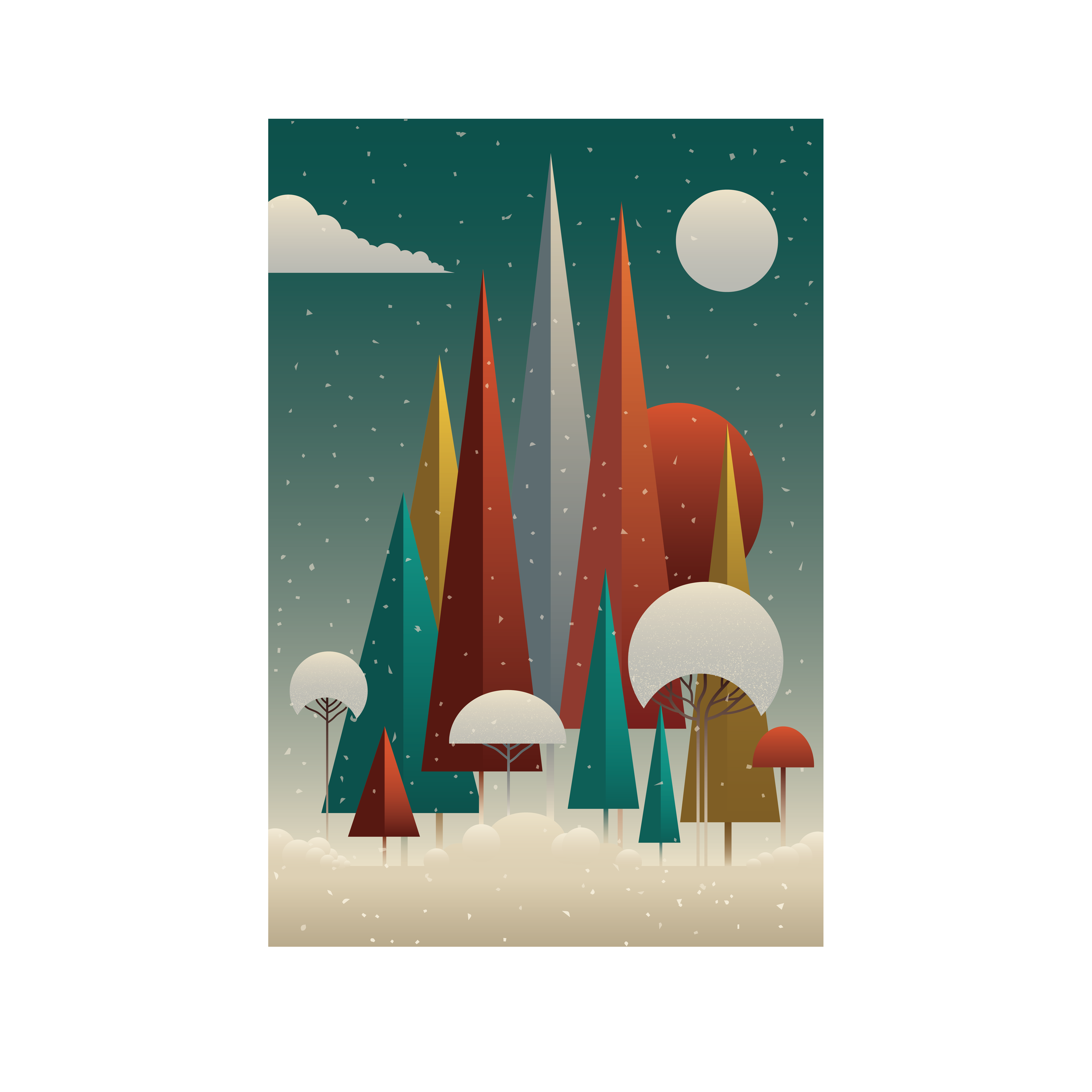 Holiday Scene for Wellness App