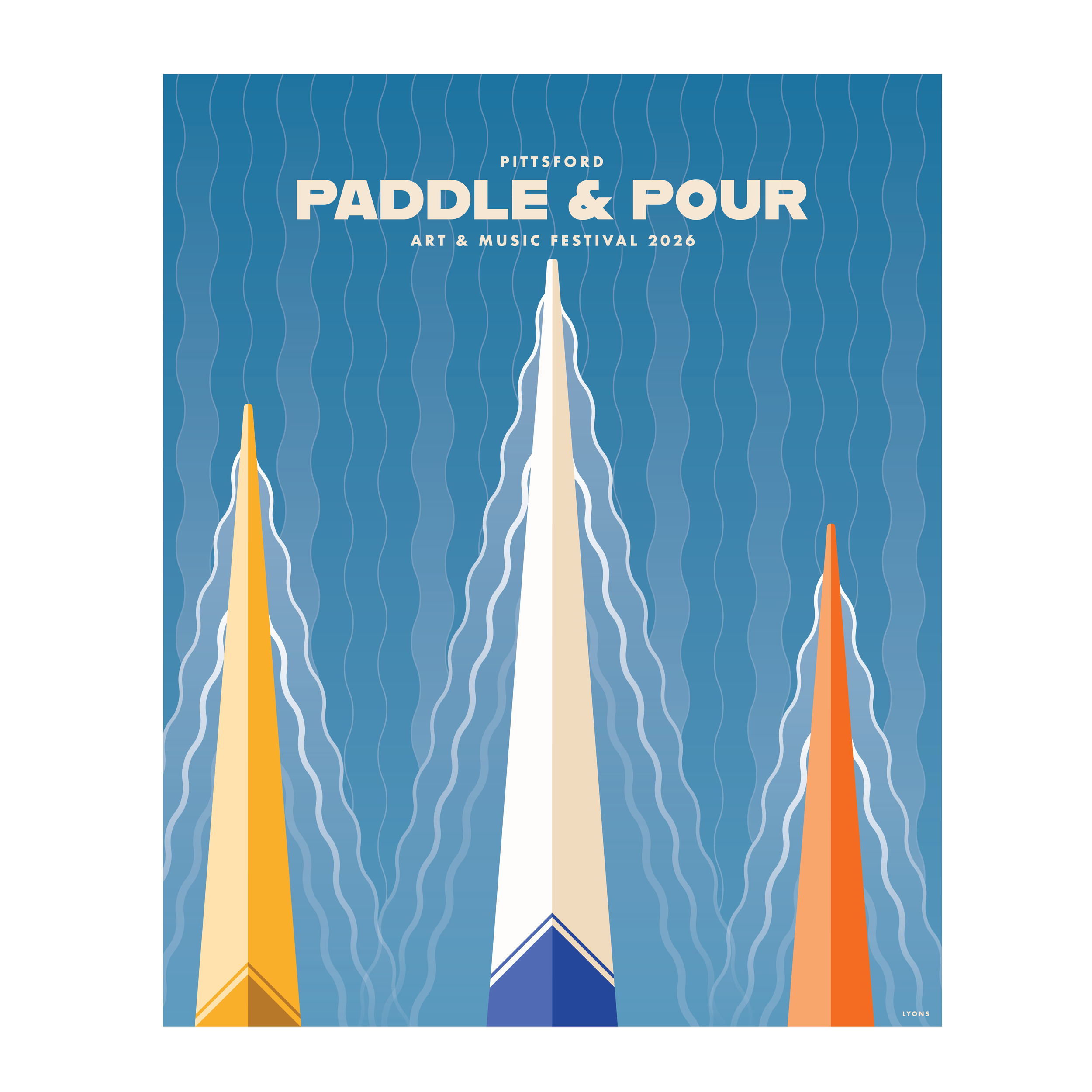 Paddle & Pour Festival Poster