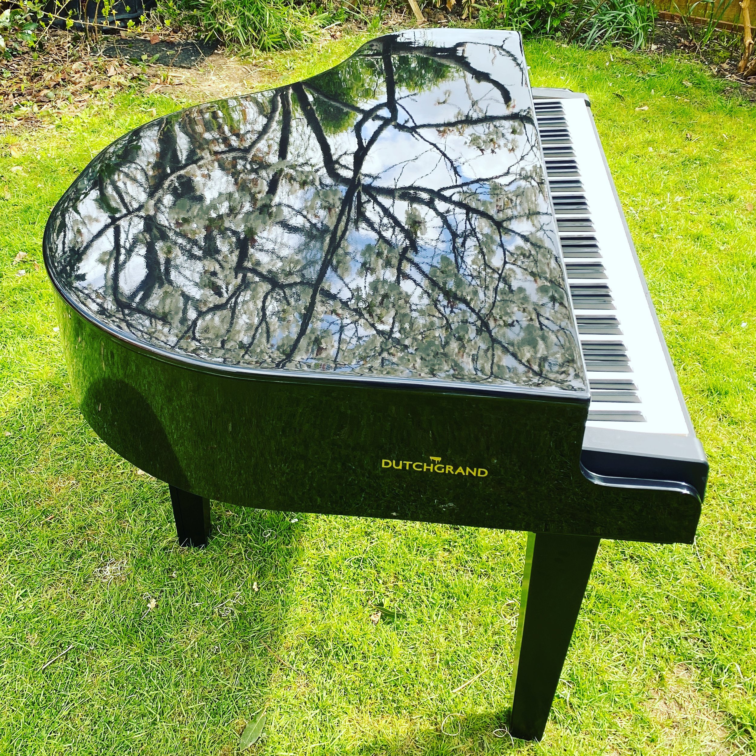 Nigel's mobile baby grand piano