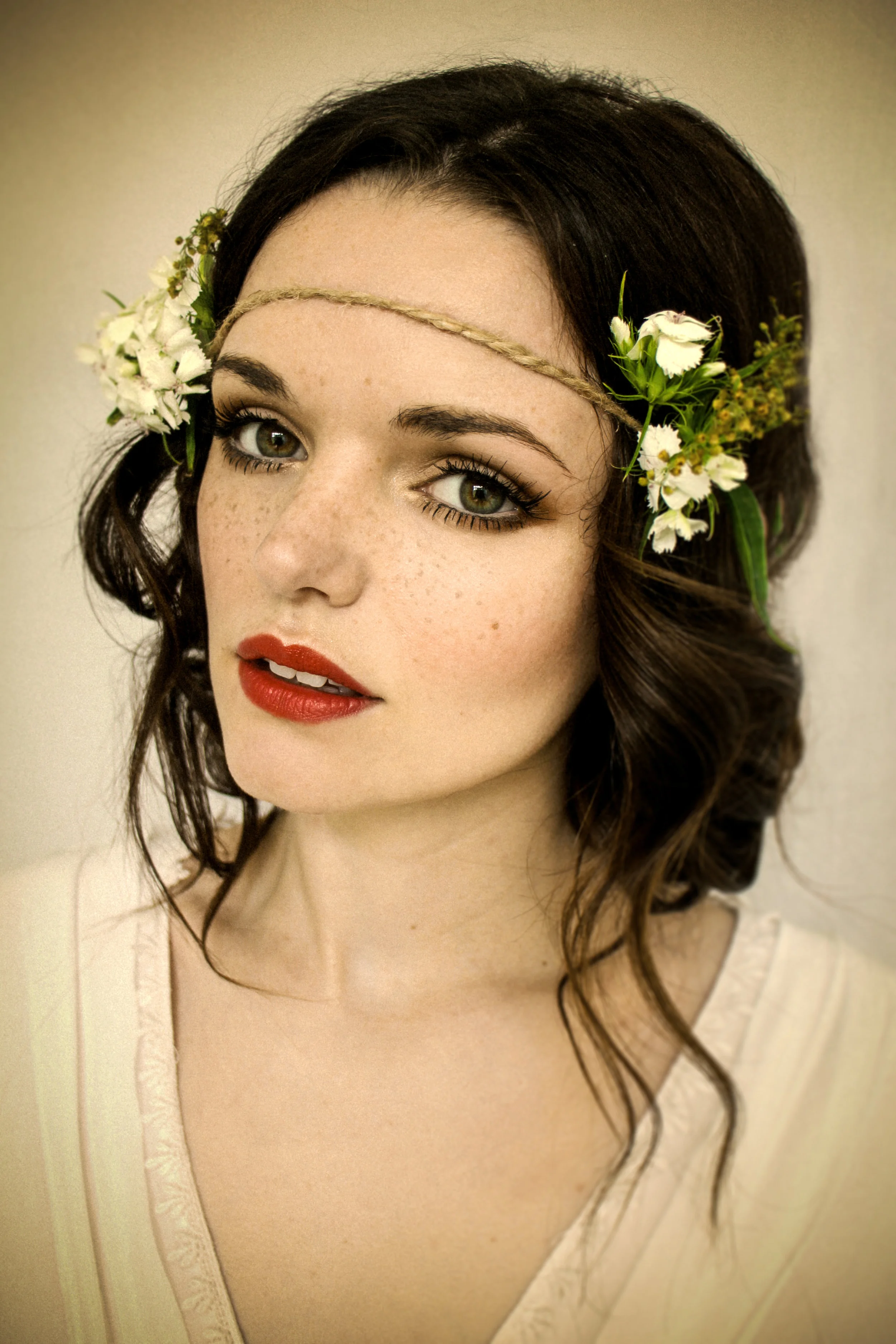 Pretty boho freckles bridal makeup - Nicola Honey Artistry