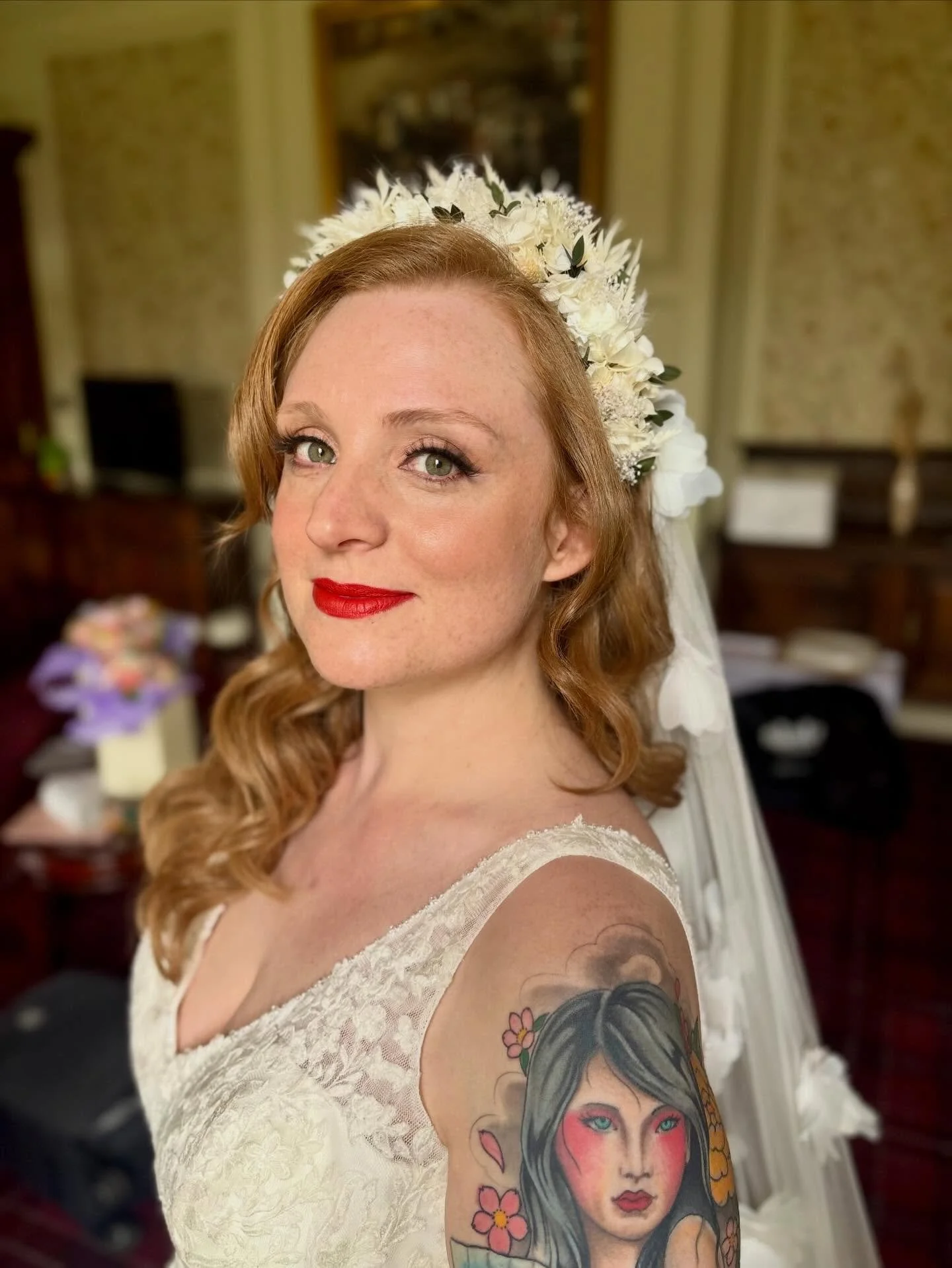 Another one of @pukkacharlotte just cause she&rsquo;s a total babe ! 💗 #alternativebride #redlipbride #coolbride #worcestershiremua
