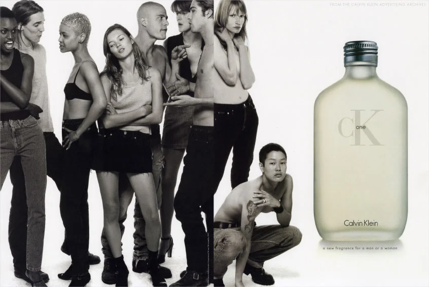 CK ONE launch in 1994 explore.calvinklein.com