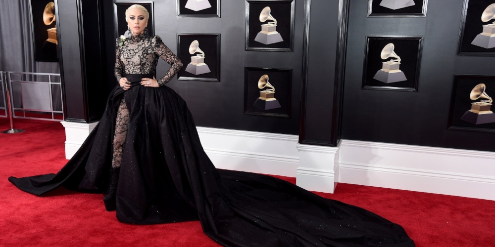 Lady Gaga stole the show off stage in an Armani Privé dress, and on stage with her emotional performance of a Million Reasons.