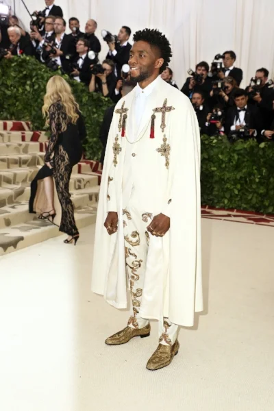 Chadwick Boseman in Versace