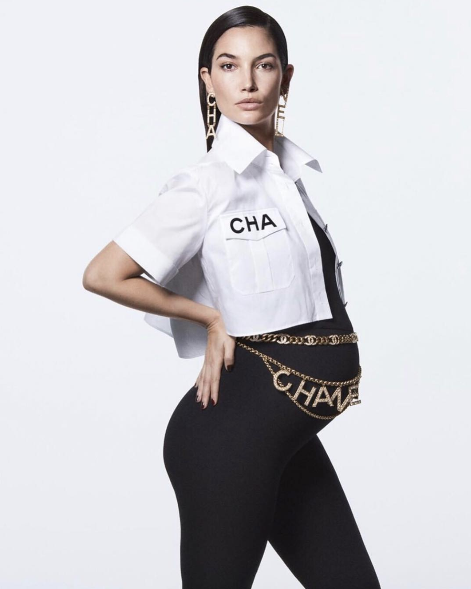 Lily Aldridge in Chanel