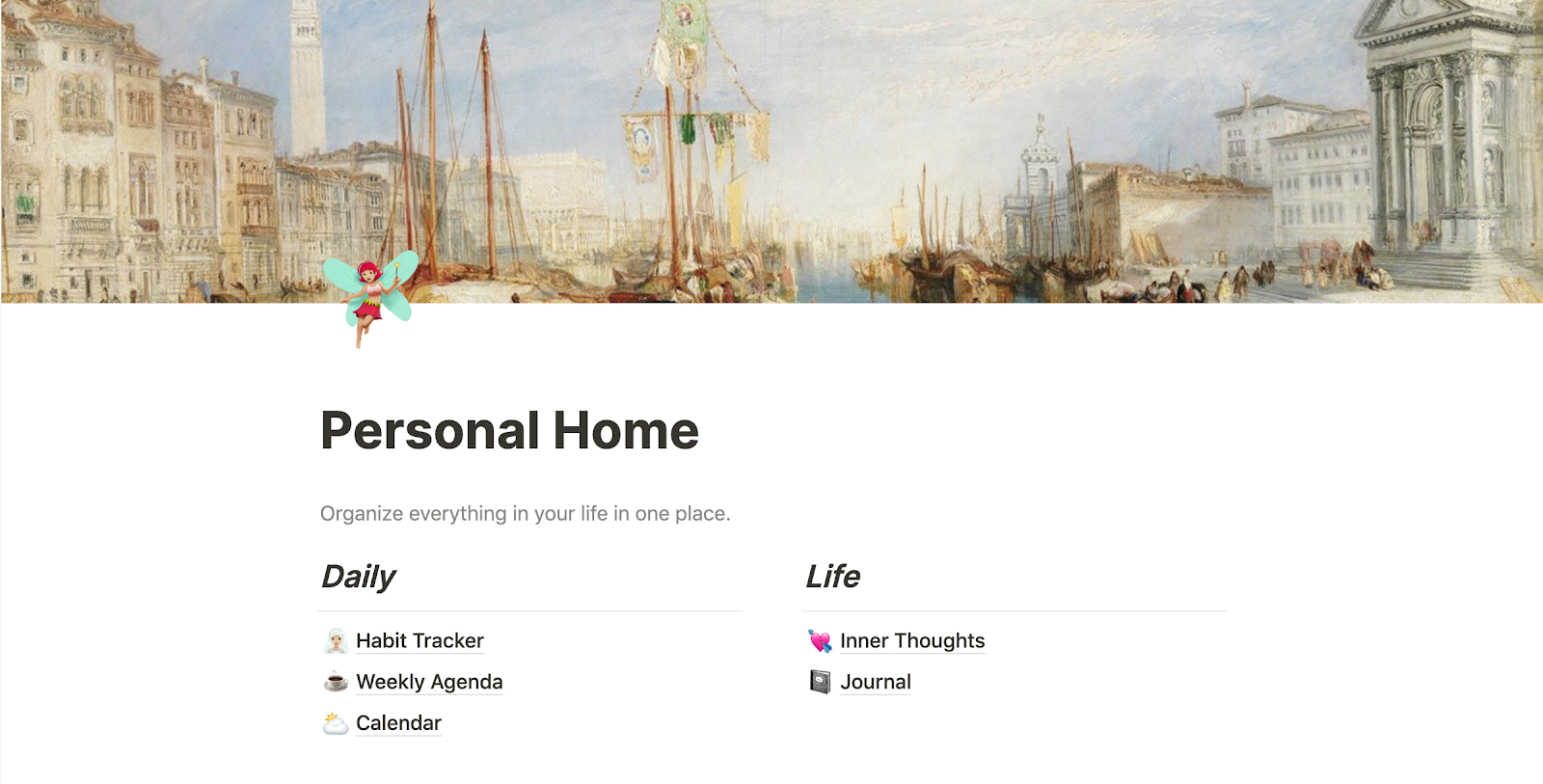 Guide to the Notion Virtual Planner 