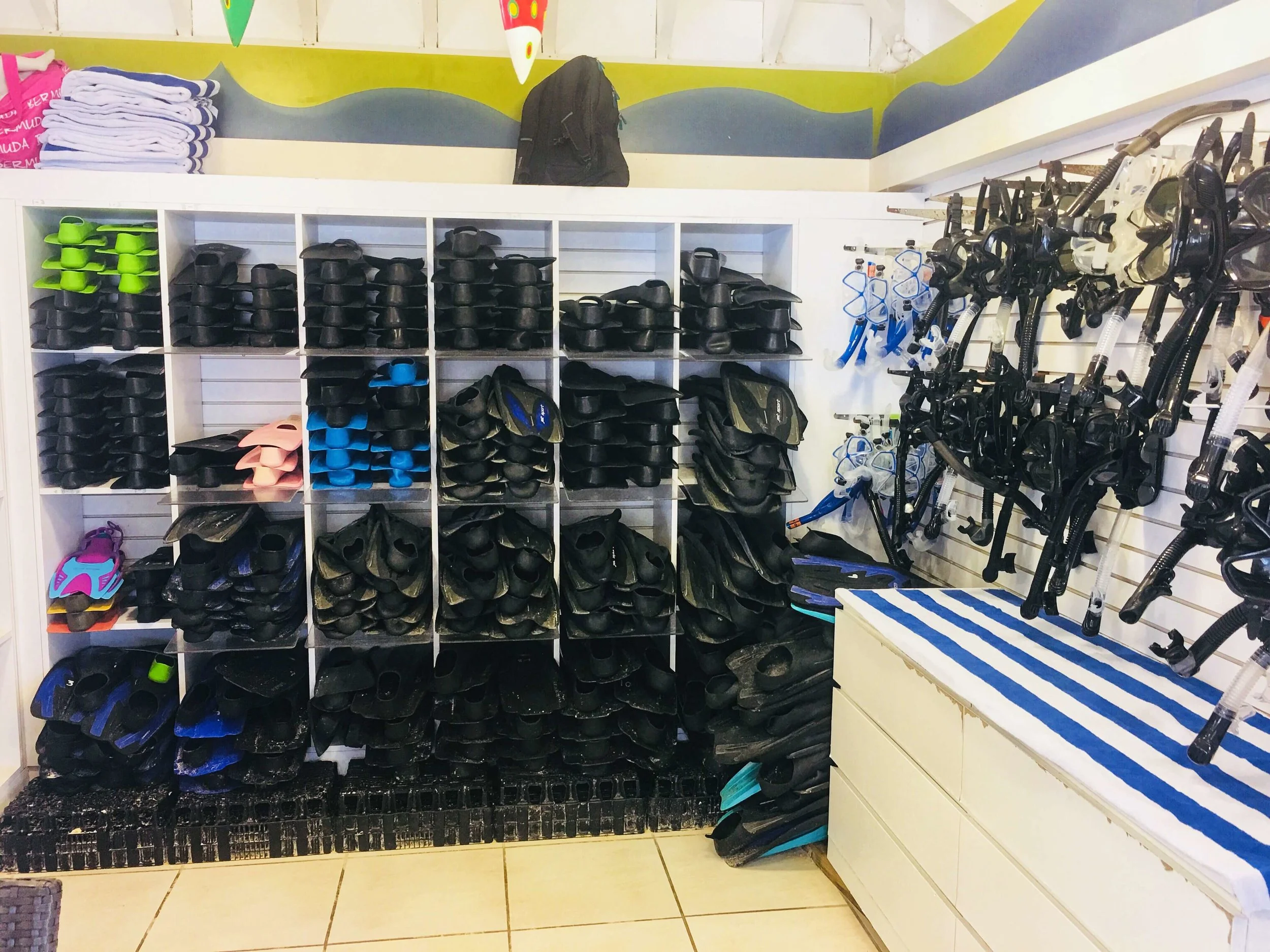 Top notch ScubaPro fins & masks for our divers.