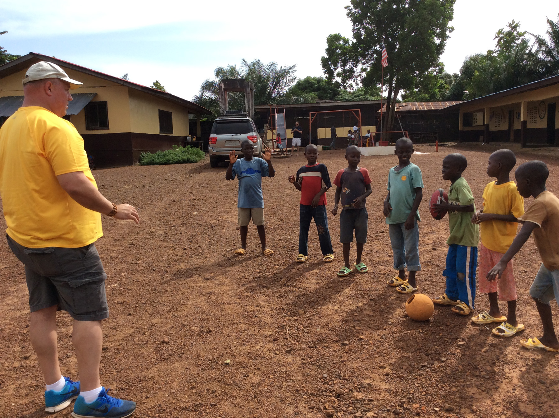  To Young Boys, Football is Football, No Matter the Shape of theBall 