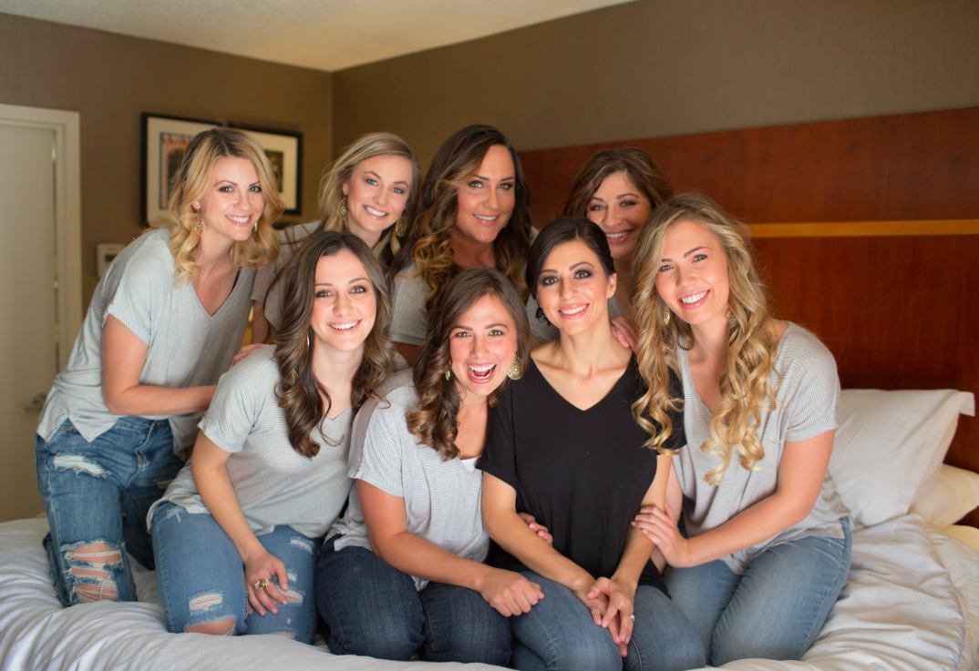 BRIDE AND HER MAIDS