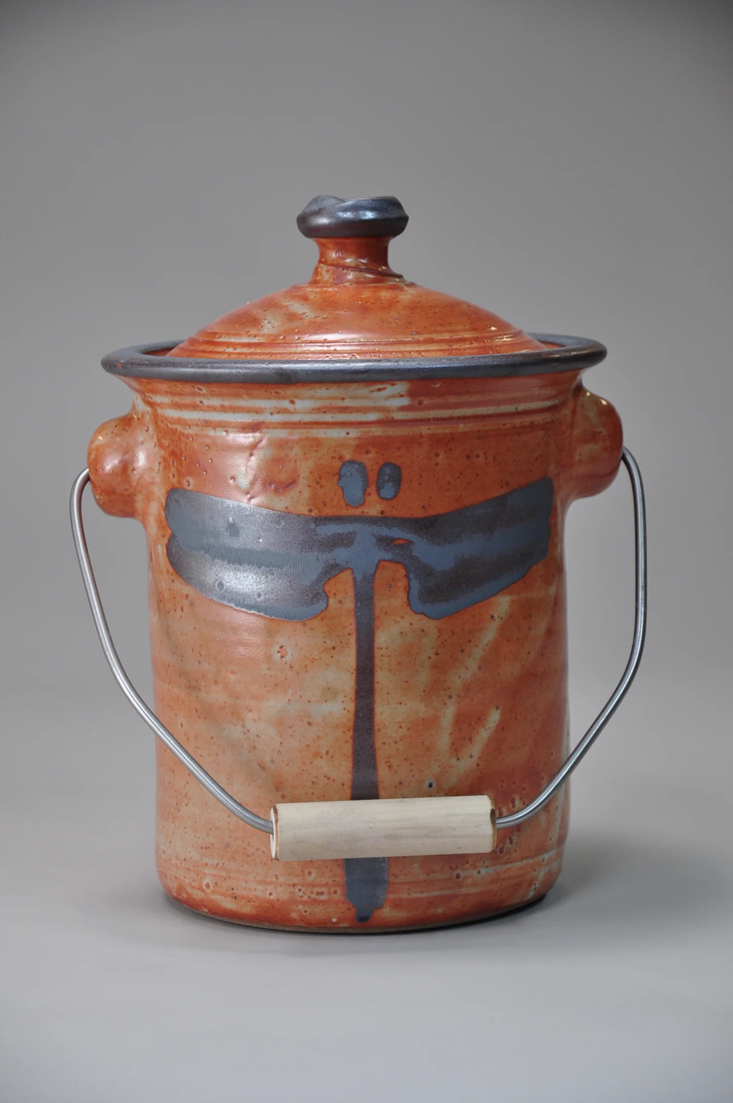 Burnt Orange Compost Pail
