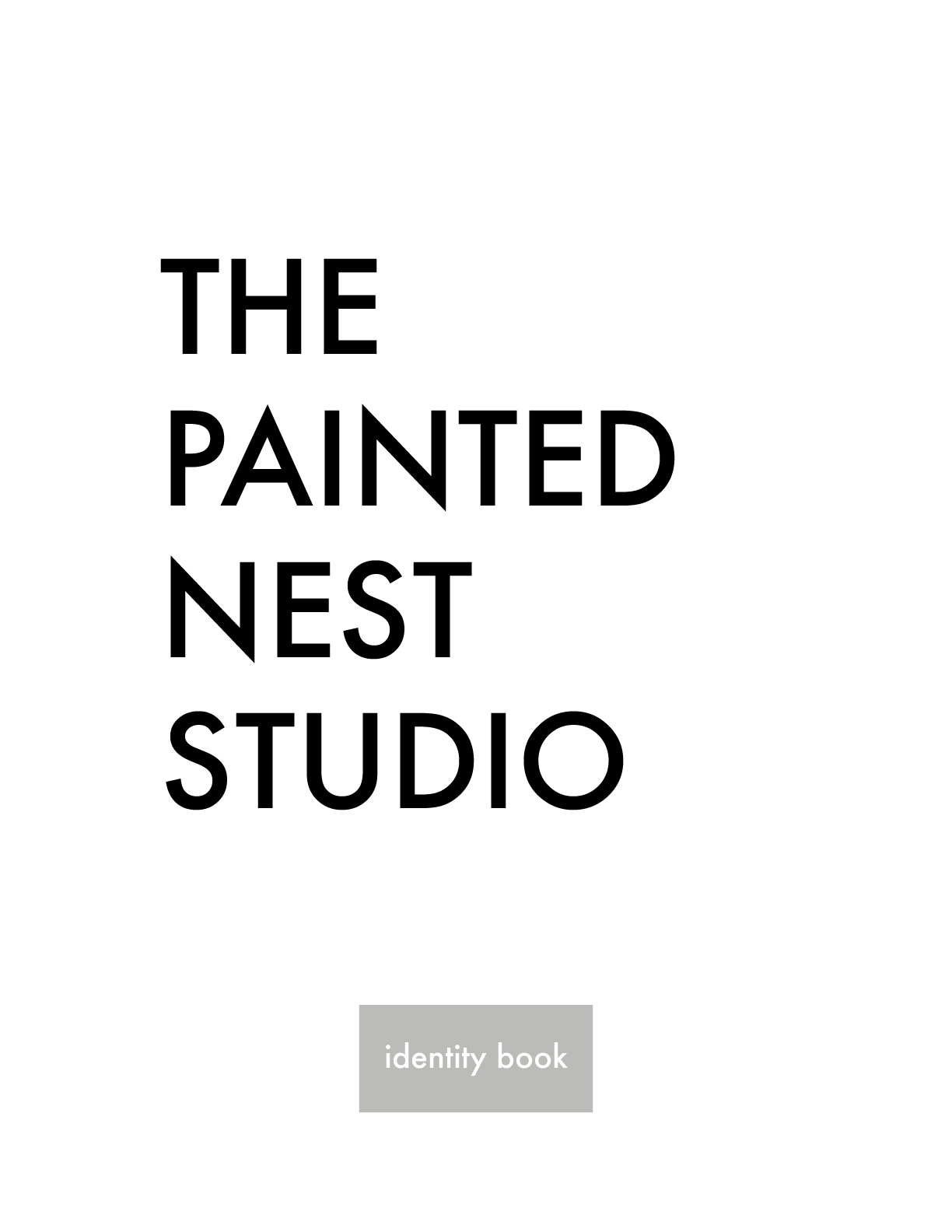 the painted nest studio identity book