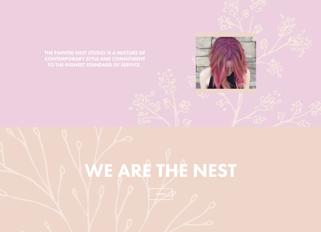 The Painted Nest Studio content block