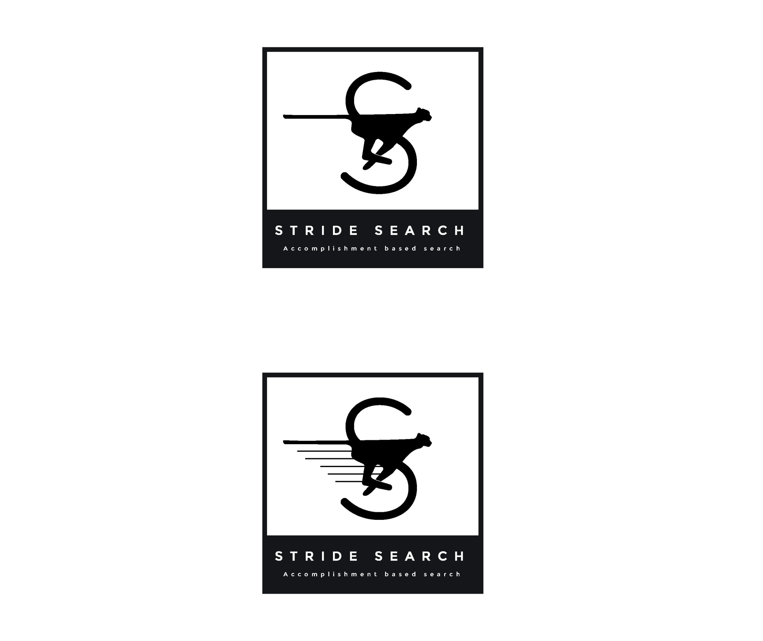 Stride Search identity logo concept 2 cheetah square S