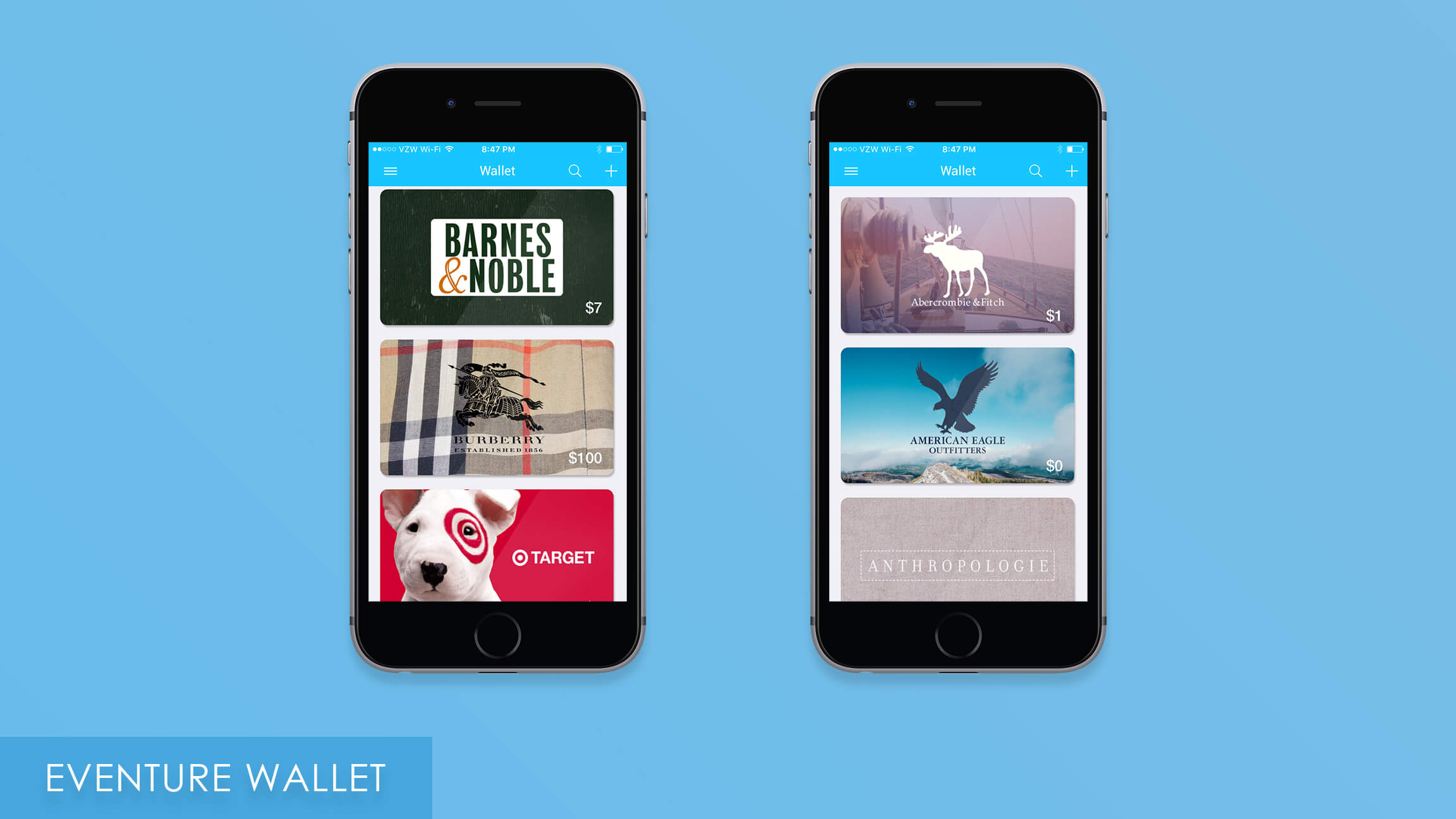 Eventure Wallet Gift Cards