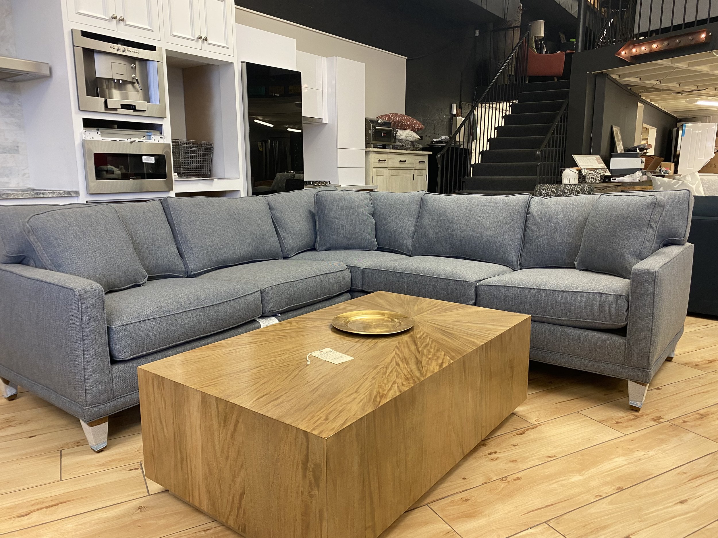 Townsend Sectional + Gemini Cocktail Table