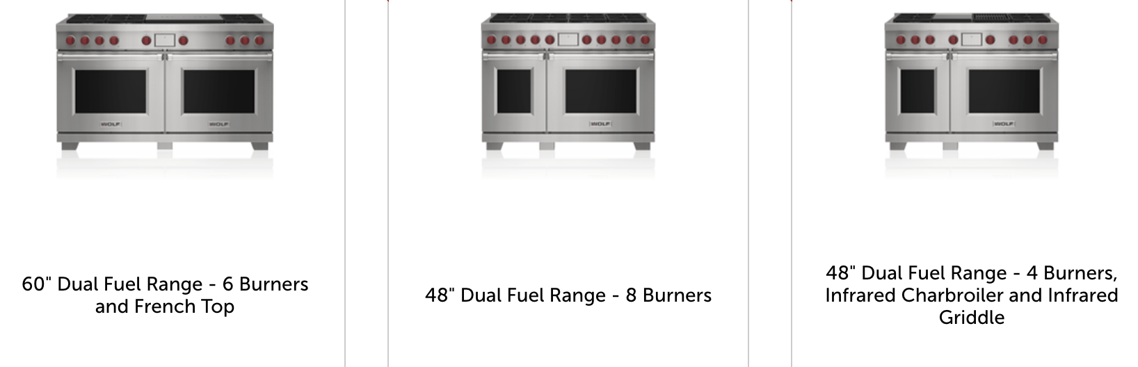 DF36450GSP by Wolf - 36 Dual Fuel Range - 4 Burners and Infrared Griddle