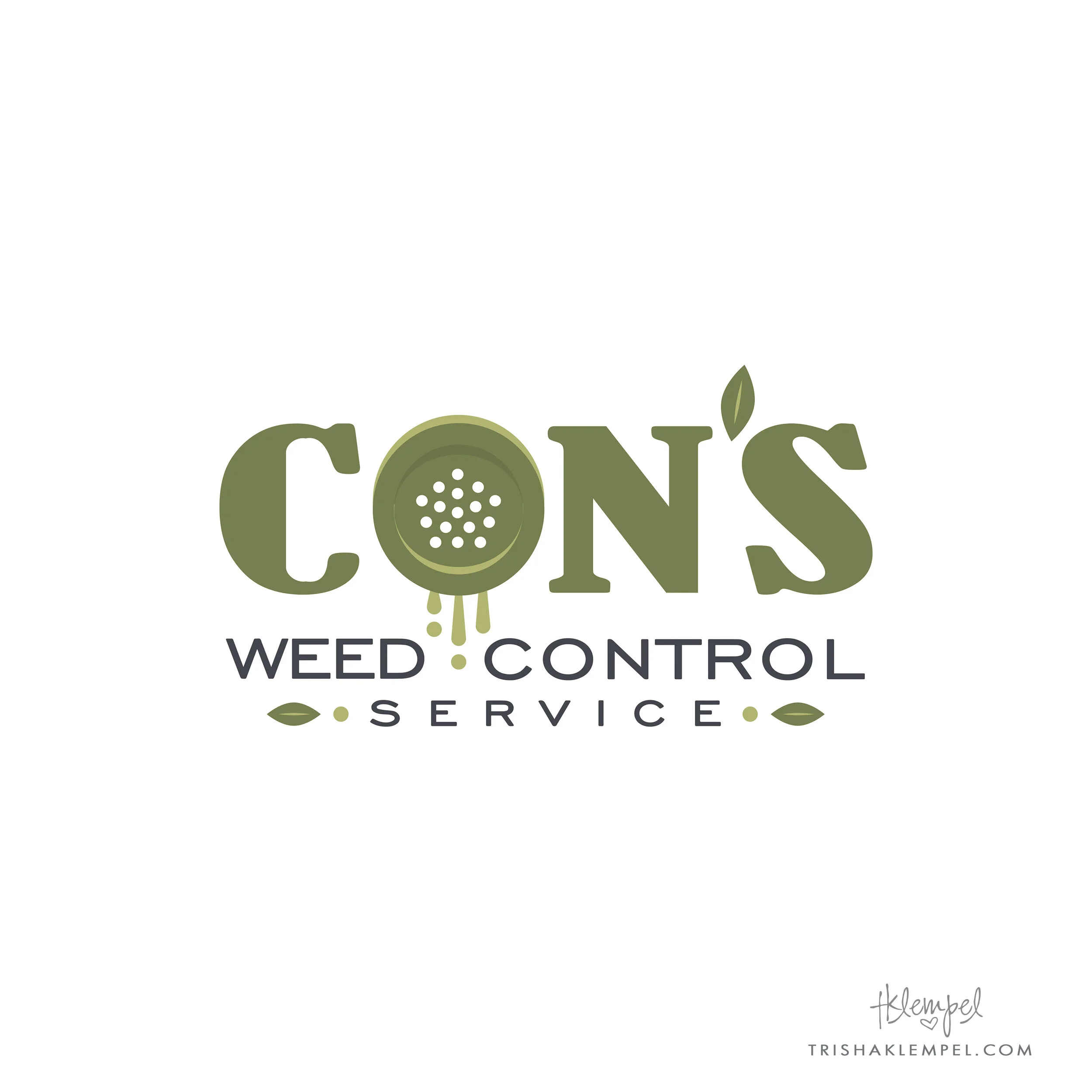 Logo by Trisha Klempel - Con's Weed Control Service
