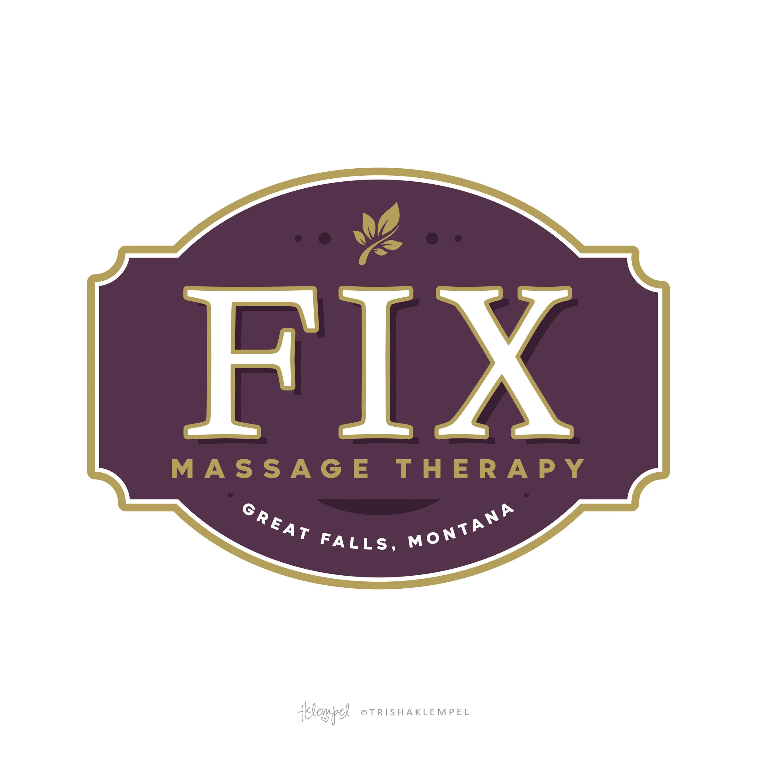Logo by Trisha Klempel - Fix Massage Therapy